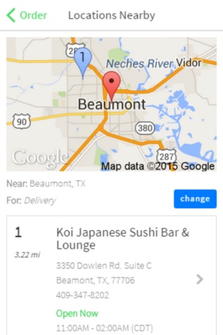 Koi Sushi Bar screenshot 2