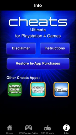 Screenshot von Cheats Ultimate For Playstation 4 Games - Including Complete Walkthroughs auf dem iPhone 5
