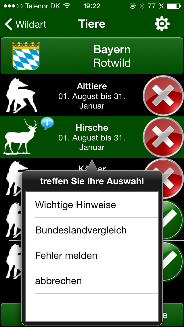 Jagdzeiten.de App