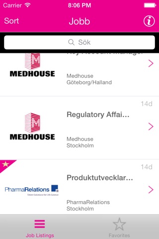 Pharmajobb screenshot 2