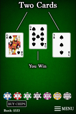 Heads Up Acey Deucey Poker screenshot 3