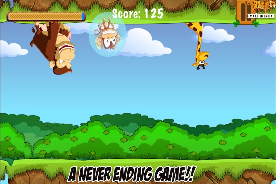 Monkey Hero Run - Jump and Attack in the Amazing Jungle Safari screenshot 4