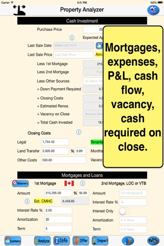 GoldMine Rent Analyzer-Canada screenshot 3