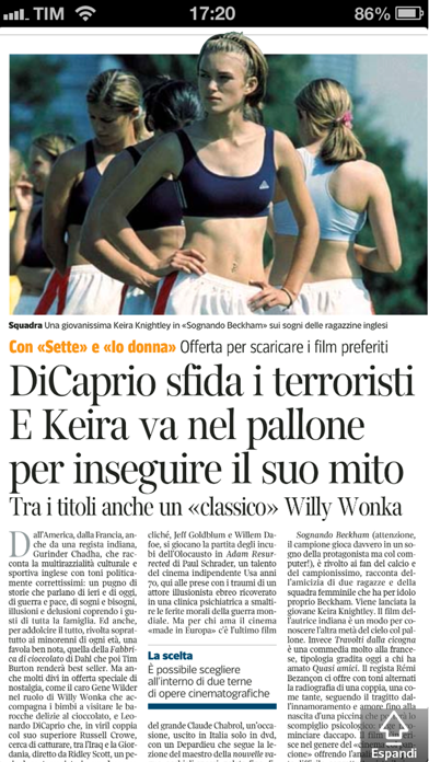 Corriere della Sera - Digital Edition per iPhone Screenshot