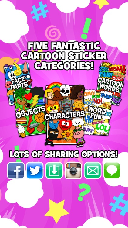 Pic Perfect Cartoon And Comics FX Sticker Photo Booth Camera For Instagram
