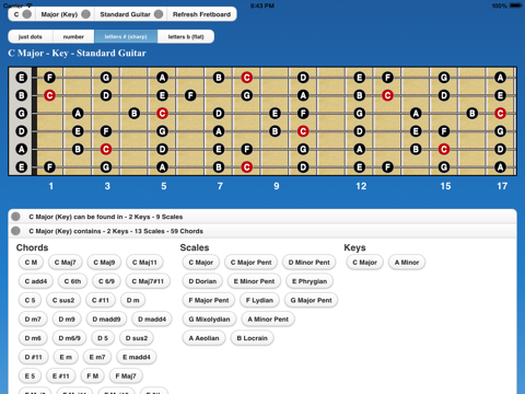 Screenshot #6 pour Guitar Scales I