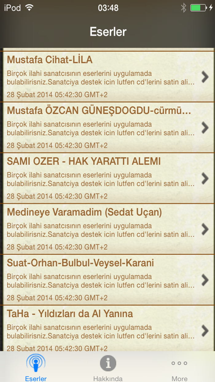 ilahileri dinle - En Sevilenler