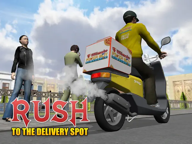 3D Ultimate Pizza Boy Simulator - Crazy motor bike rider and parking simulation adventure game4+_2