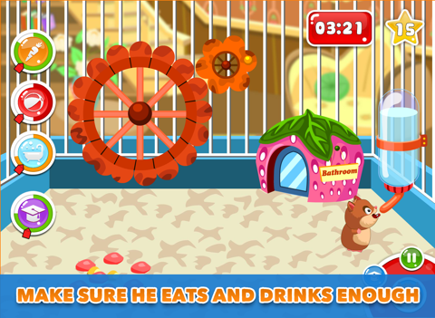 My Sweet Hamster - Your own little hamster to play with and take care of! iPad screenshot