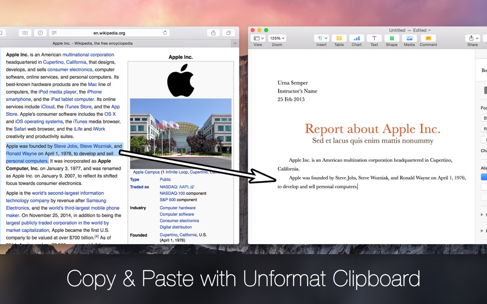 Unformat Clipboard - Copy and Paste made good! for Mac OS X - 1.0.0 - (macOS)