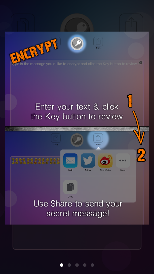 #4. Key Crypt - Text in secret! (iOS) Podle: Zariba Ltd.