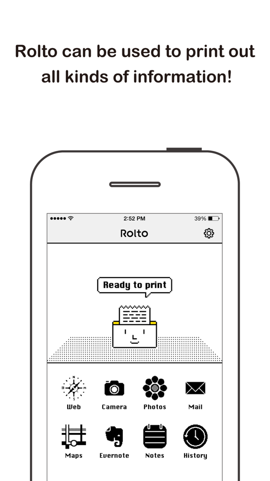 #2. Rolto - Compact Wireless Screen Printer (iOS) 由: KING JIM CO.,LTD.