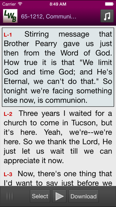 LWB Mobile iPhone screenshot 5 - Reference app