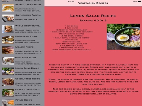 Vegetarian Diet & Recipes screenshot 2