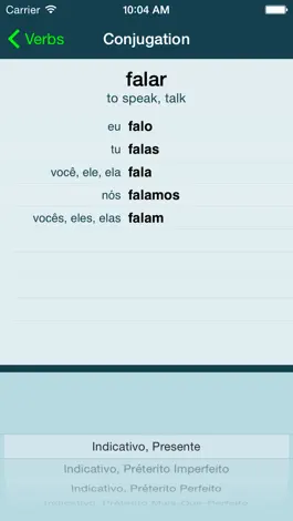 Game screenshot Portuguese Verbs + apk