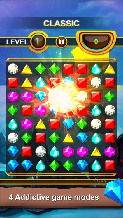 Jewels Quest - Classic Match-3 Puzzle Game