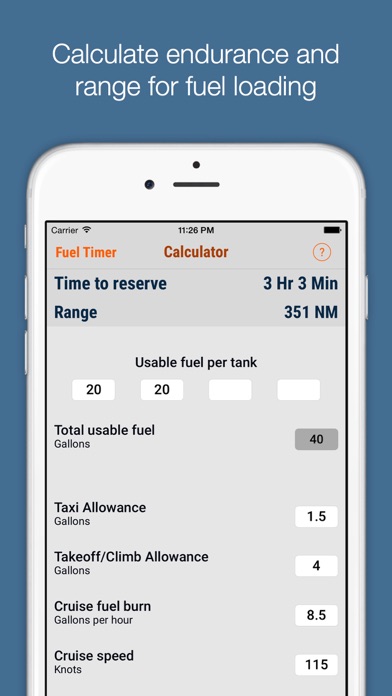 Screenshot #1 pour FuelBurn