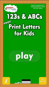 123s ABCs Preschool Learn HWOTP Kids Handwriting screenshot