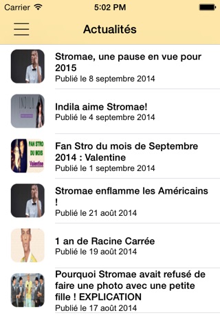 L'Appli des fans pour Stromaeometre screenshot 2