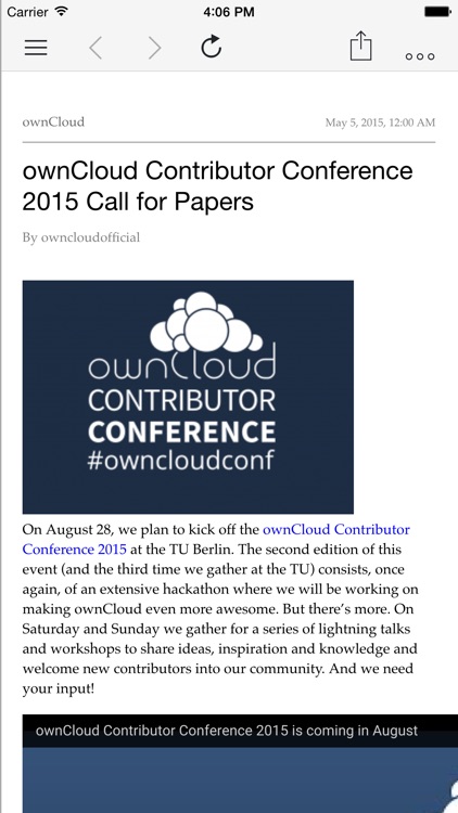 CloudNews – ownCloud News Reader