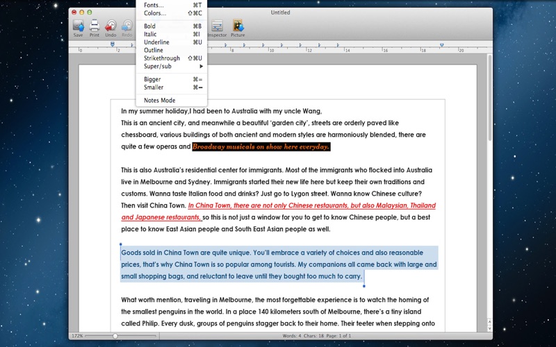 Go Word - for Microsoft Word Edition & Open Office Format Screenshot