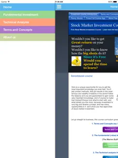 Stocks Investment course FREE iPad image 1