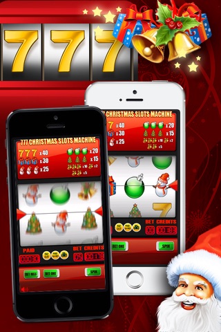 777 Christmas Slots Machine - Mega Holiday Fun Casino Game (Free) screenshot 4