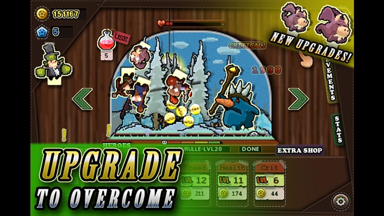 Tap Heroes - Relaxing Idle Grinder Clicker Game - Defeat Critters Levelup Gather XP and Increase Stats!