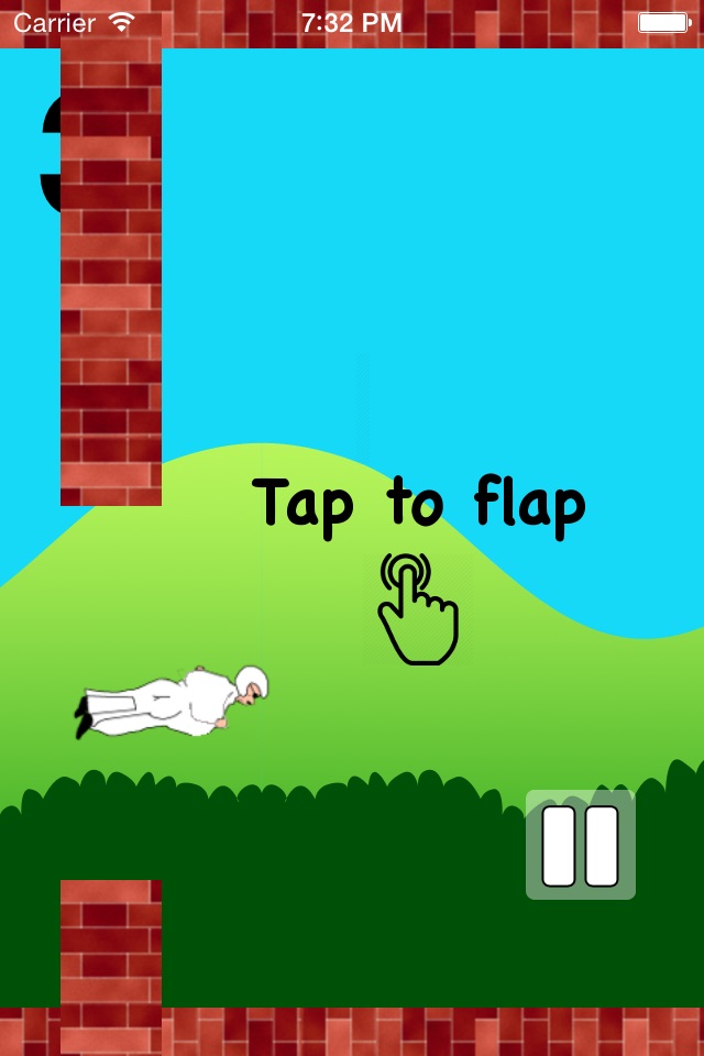 Flappy Farty Man - Free Wingsuit Flight Game screenshot 2