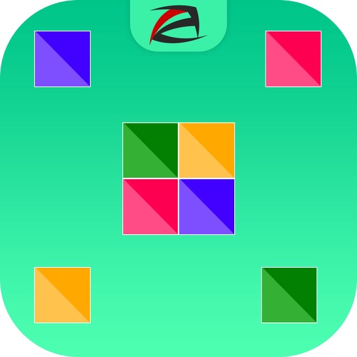 Four Square Dots Match : Connect the colourful squares icon