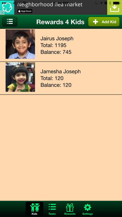 Screenshot #1 pour Rewards 4 Kids: Smart Reward Tracker