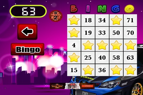 Bingo Cars Wheel Showdown of Fortune & Featuring Fun Casino Game Free screenshot 2
