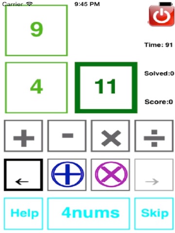 Screenshot #5 pour 4 Numbers Math Game