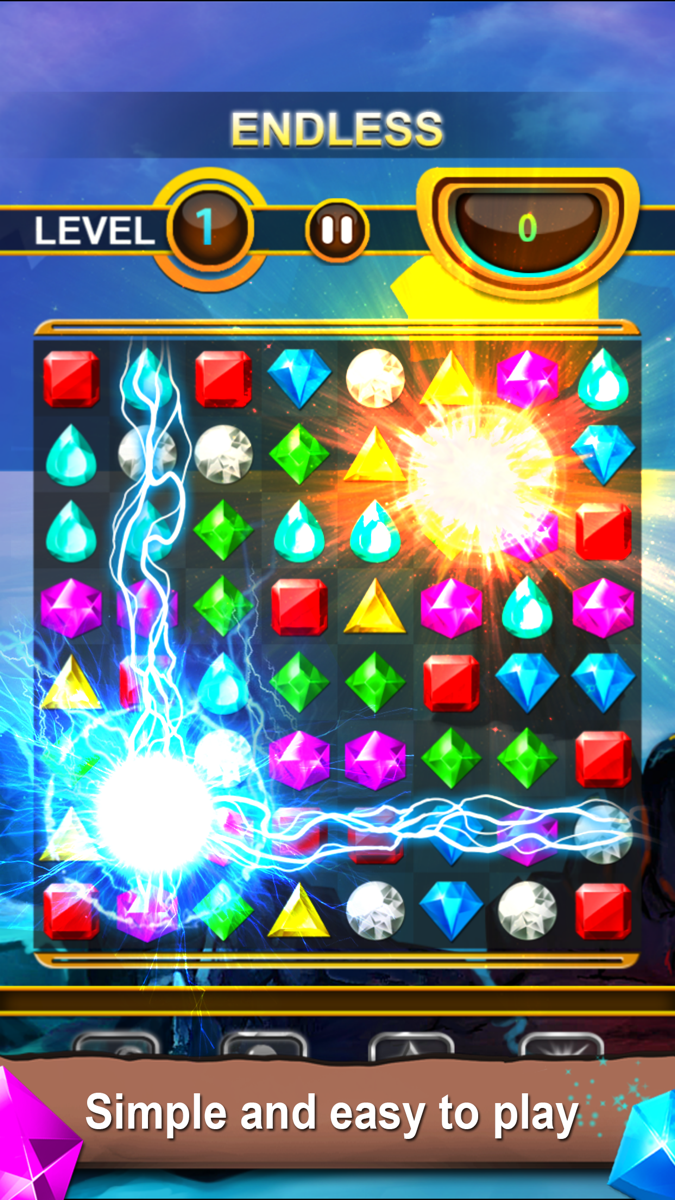 Jewels Quest - Classic Match-3 Puzzle Game official gameplay screenshot 7