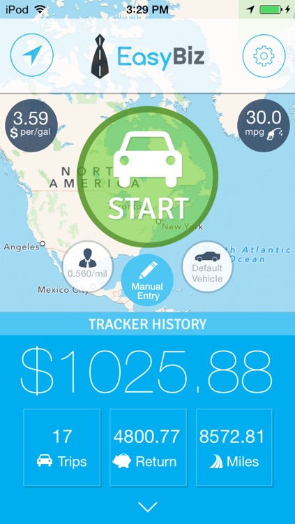 EasyBiz Mileage Tracker Lite - Log miles and expenses for business tax deductions