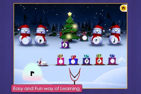 Icky Snow Ball Attack - Phonics & Vowels - Christmas Edition screenshot 3