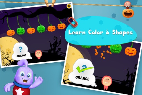 Pumpkin Colors Playtime - Colors Matching Game for Kids FREE screenshot 2