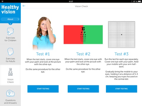 Healthy Vision iPad screenshot 3 - Medical app