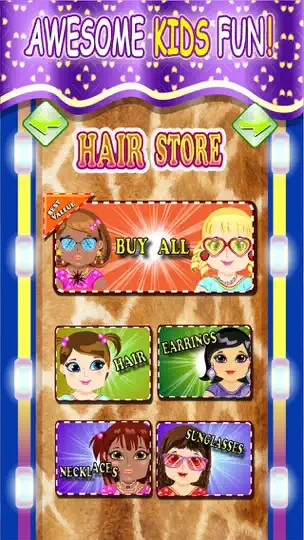 Capture d'écran de Bébé Salon De Coiffure Relooking - Coupe, Couleur, Laver Et Créer Des Coiffures Joyeuses Pour Princesse Gratuit sur iPhone 3