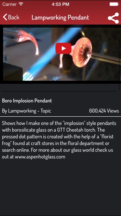 Lampwork Guide - Video Guide