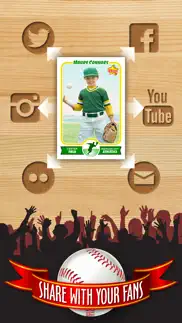 free baseball card template — create personalized sports cards complete with baseball quotes, cartoons and stats iphone screenshot 4