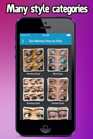 Eye Makeup Step By Step 2015 screenshot 2