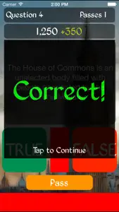 True or False - The House of Commons Trivia Quiz screenshot #3 for iPhone