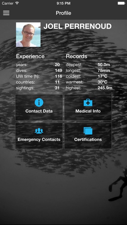 Diviac - Scuba diving logbook