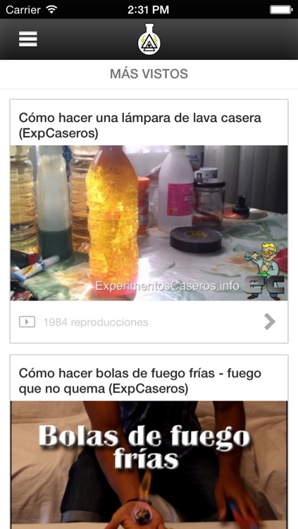 Experimentos para niños