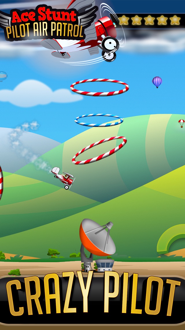 Ace Stunt Pilot Air Patrol - Fly Once and Retry Airplane Game 1.1 IOS -