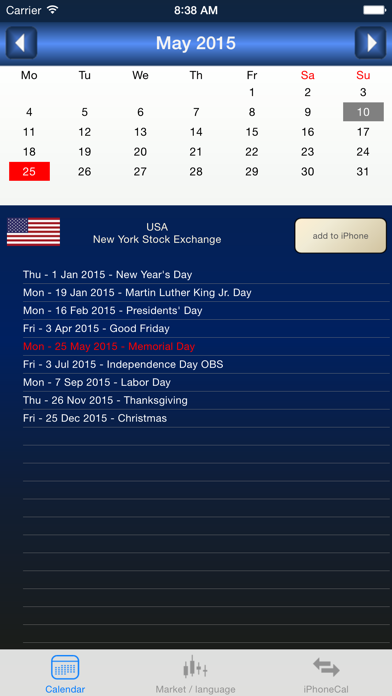 How to cancel & delete stock holiday from iphone & ipad 1
