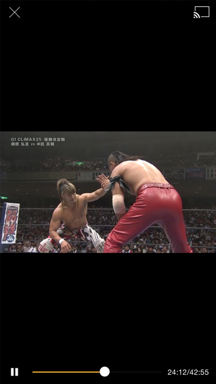 新日本プロレスワールドChromecastプレイヤー