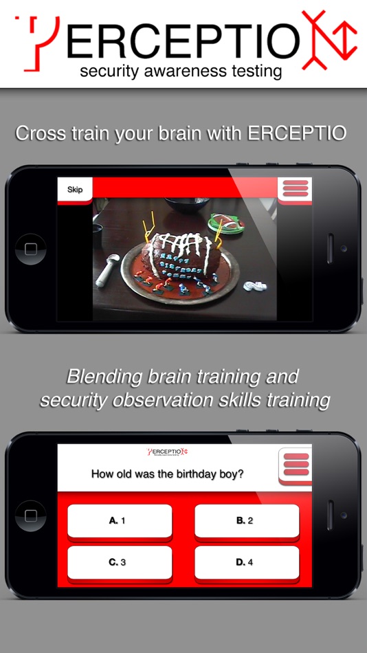 #1. ERCEPTIO - Cross train your brain! Test your perception and security observation skills with real video and audio clips from everyday life. (iOS) 由: Jaroszlav Zseleznov