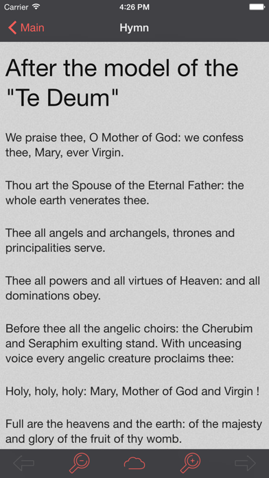 Catholic Psalter of the Blessed Virgin Mary Lite iPhone screenshot 5 - Utilities app